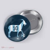 Goat 10 Funny Soccer Button thumb 0