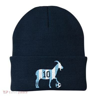 Goat 10 Funny Soccer Beanie