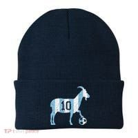 Goat 10 Funny Soccer Beanie thumb 0