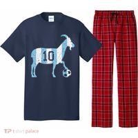 Goat 10 Funny Soccer Pajama Set thumb 0