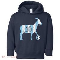 Goat 10 Funny Soccer Toddler Hoodie thumb 0