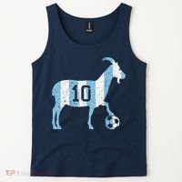 Goat 10 Funny Soccer Tank Top thumb 2