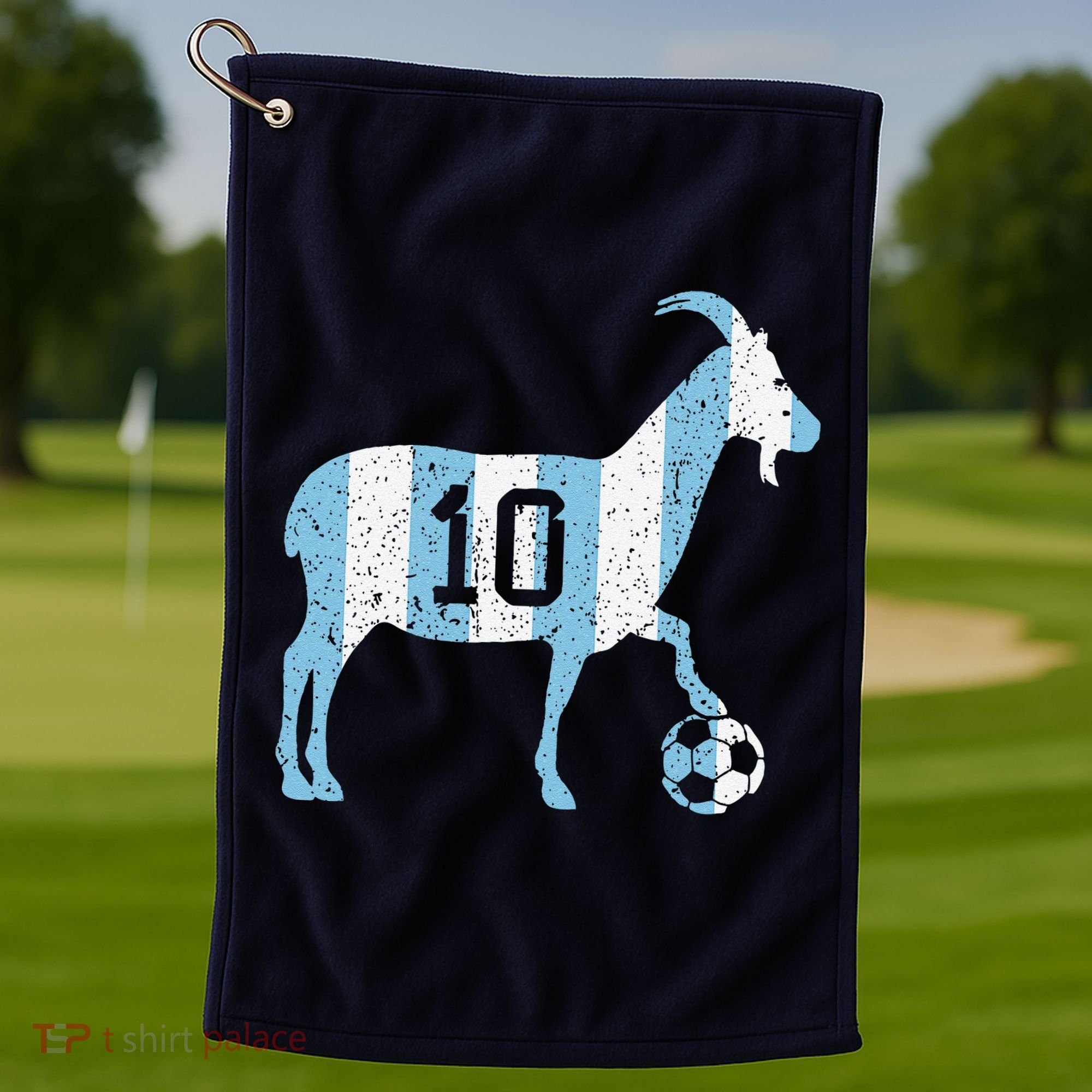 Goat 10 Funny Soccer Golf Towel