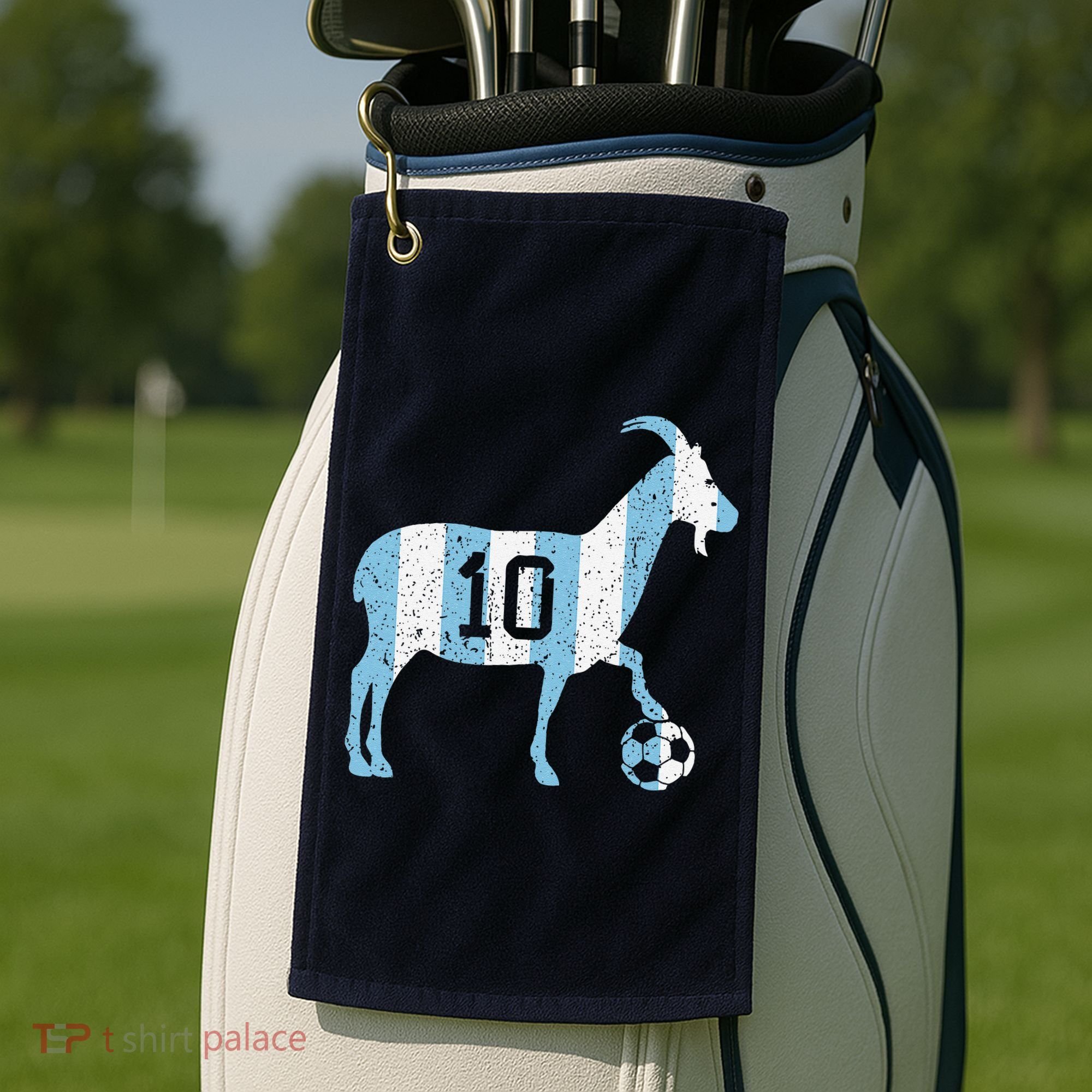 Goat 10 Funny Soccer Golf Towel