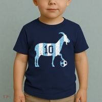 Goat 10 Funny Soccer Toddler T-Shirt thumb 2