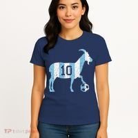 Goat 10 Funny Soccer Women's T-Shirt thumb 4