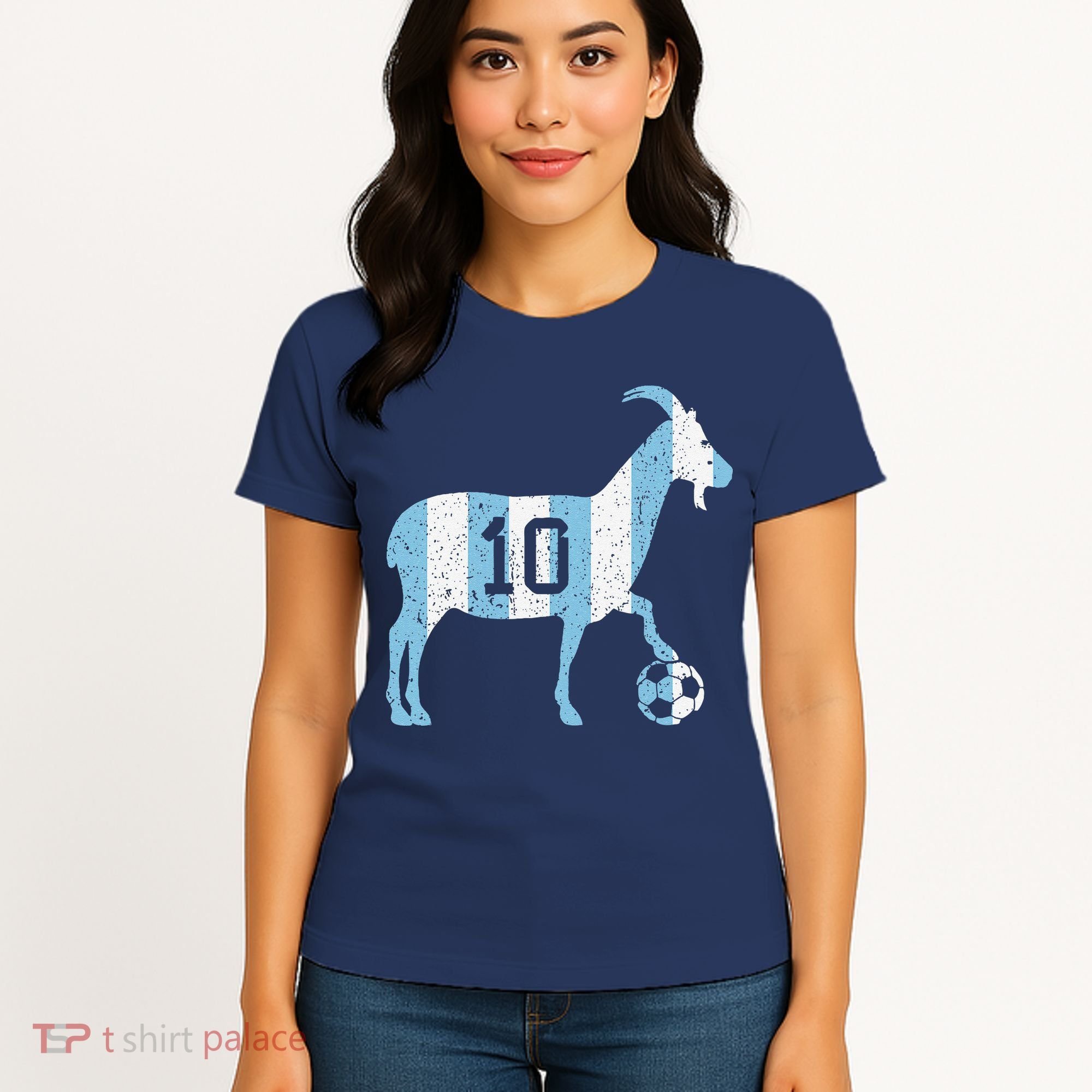 Goat 10 Funny Soccer Women's T-Shirt