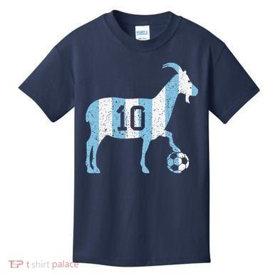Goat 10 Funny Soccer Kids T-Shirt