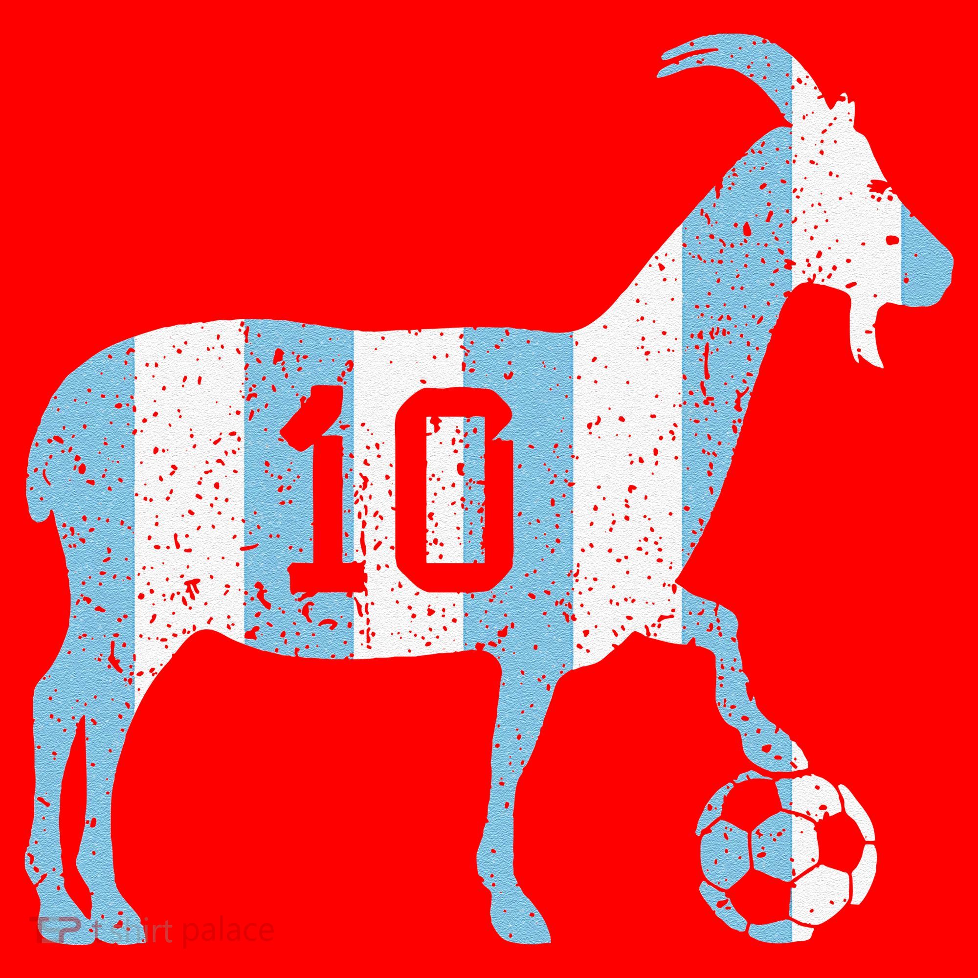 Goat 10 Funny Soccer Santa Hat