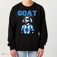 Goat 10 Funny Soccer Women's Sweatshirt thumb 0