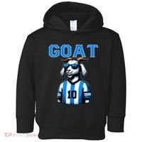 Goat 10 Funny Soccer Toddler Hoodie thumb 0