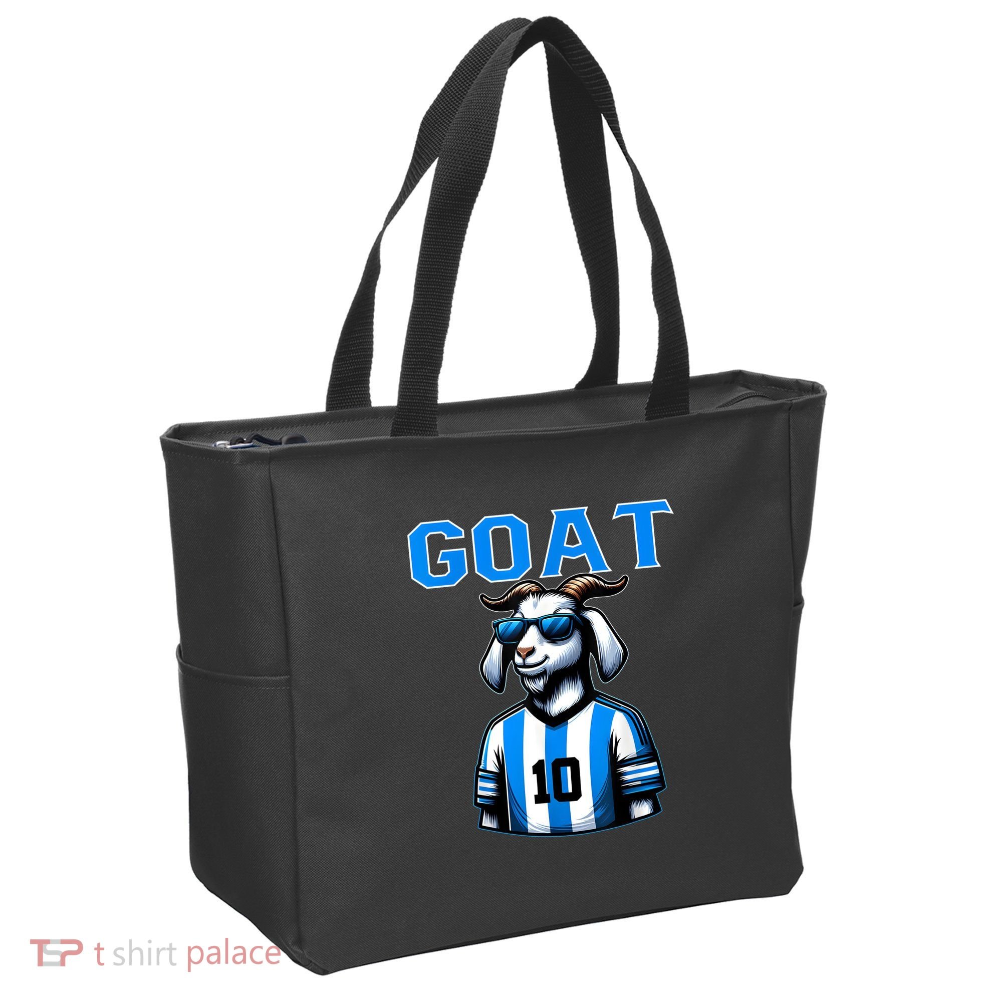 Goat 10 Funny Soccer Tote Bag