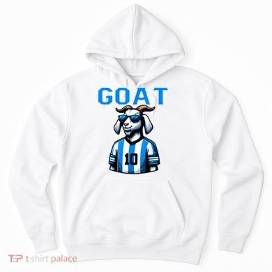Goat 10 Funny Soccer Hoodie