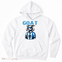 Goat 10 Funny Soccer Hoodie thumb 0