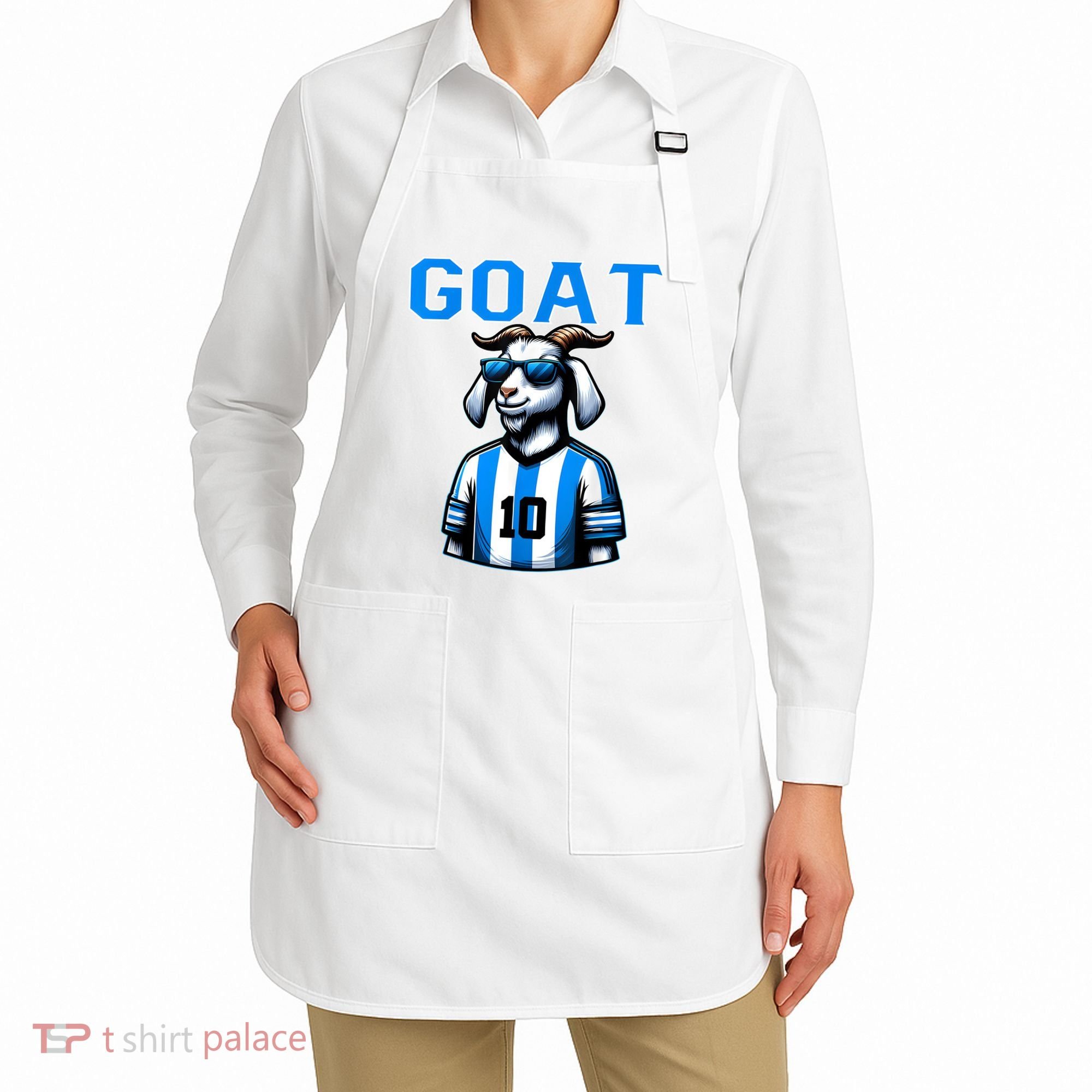Goat 10 Funny Soccer Apron