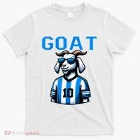 Goat 10 Funny Soccer T-Shirt thumb 0
