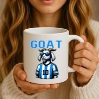 Goat 10 Funny Soccer Coffee Mug thumb 3