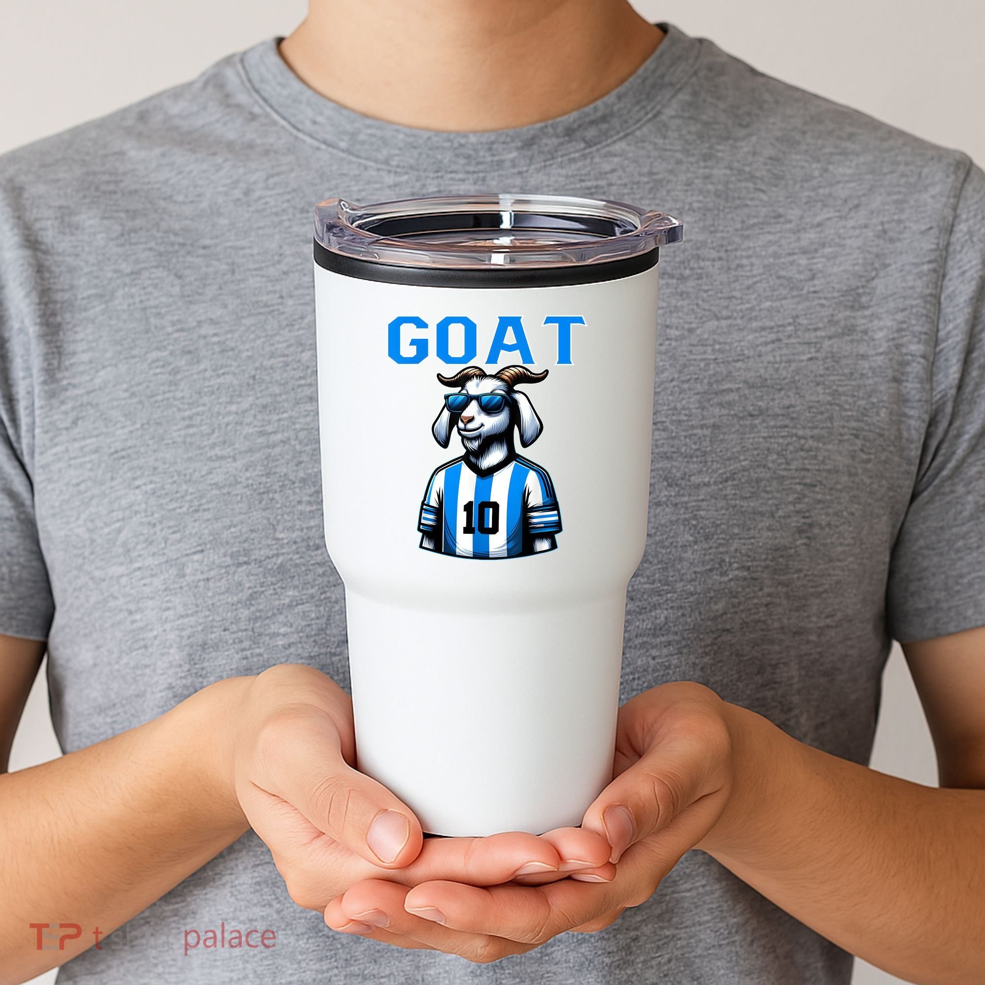 Goat 10 Funny Soccer Tumbler