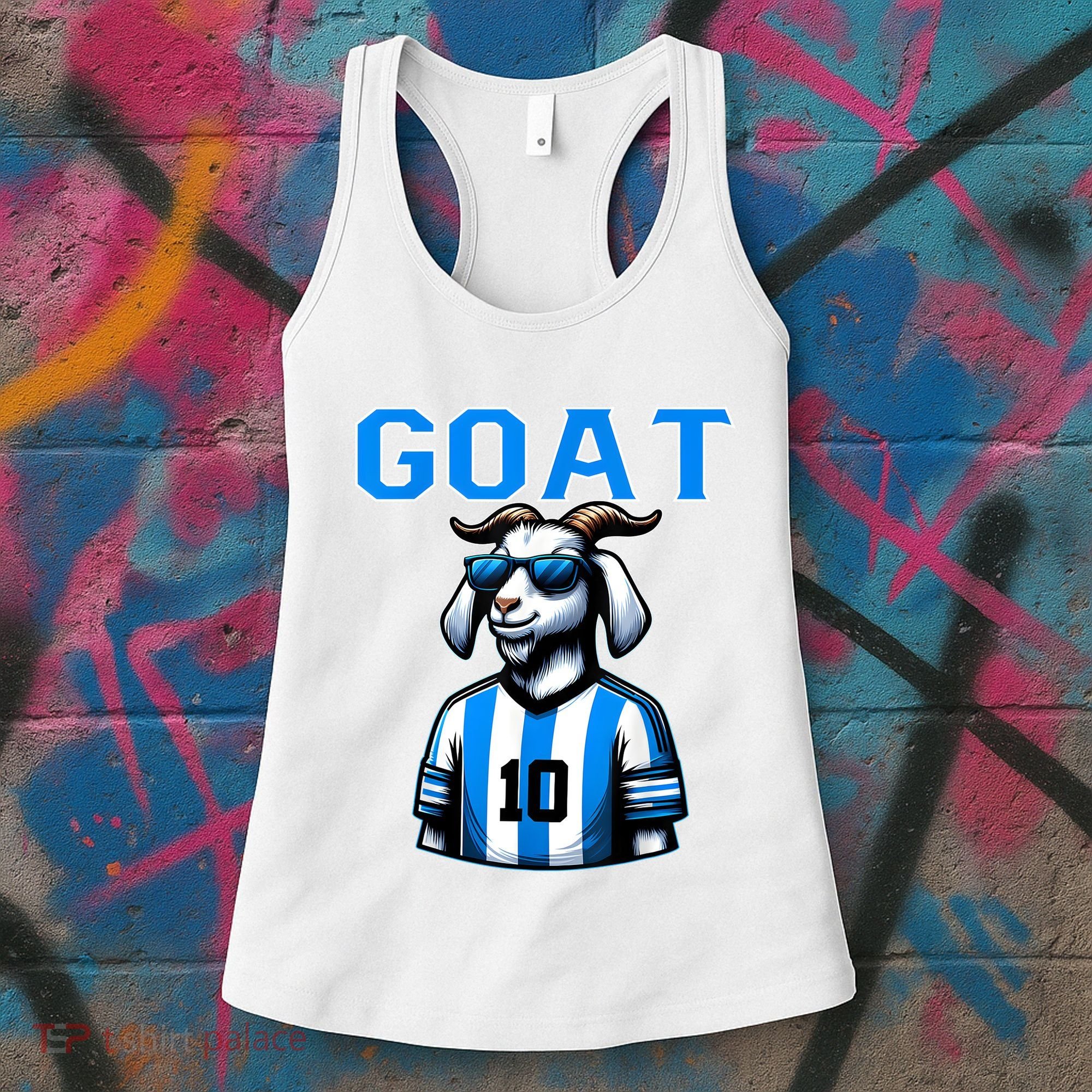 Goat 10 Funny Soccer Women's Tank Top