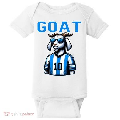 Goat 10 Funny Soccer Baby Bodysuit