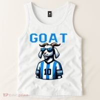 Goat 10 Funny Soccer Tank Top thumb 2
