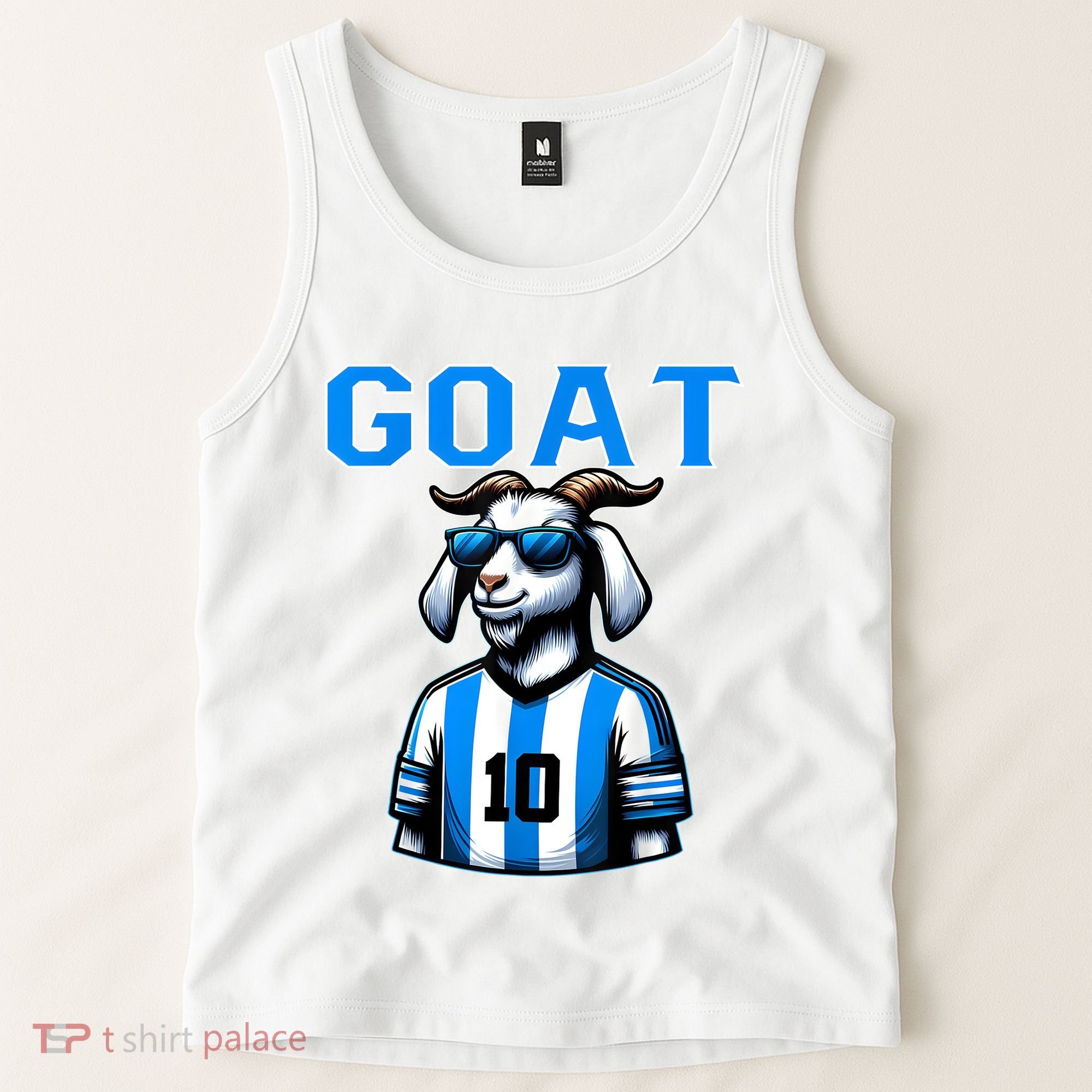 Goat 10 Funny Soccer Tank Top