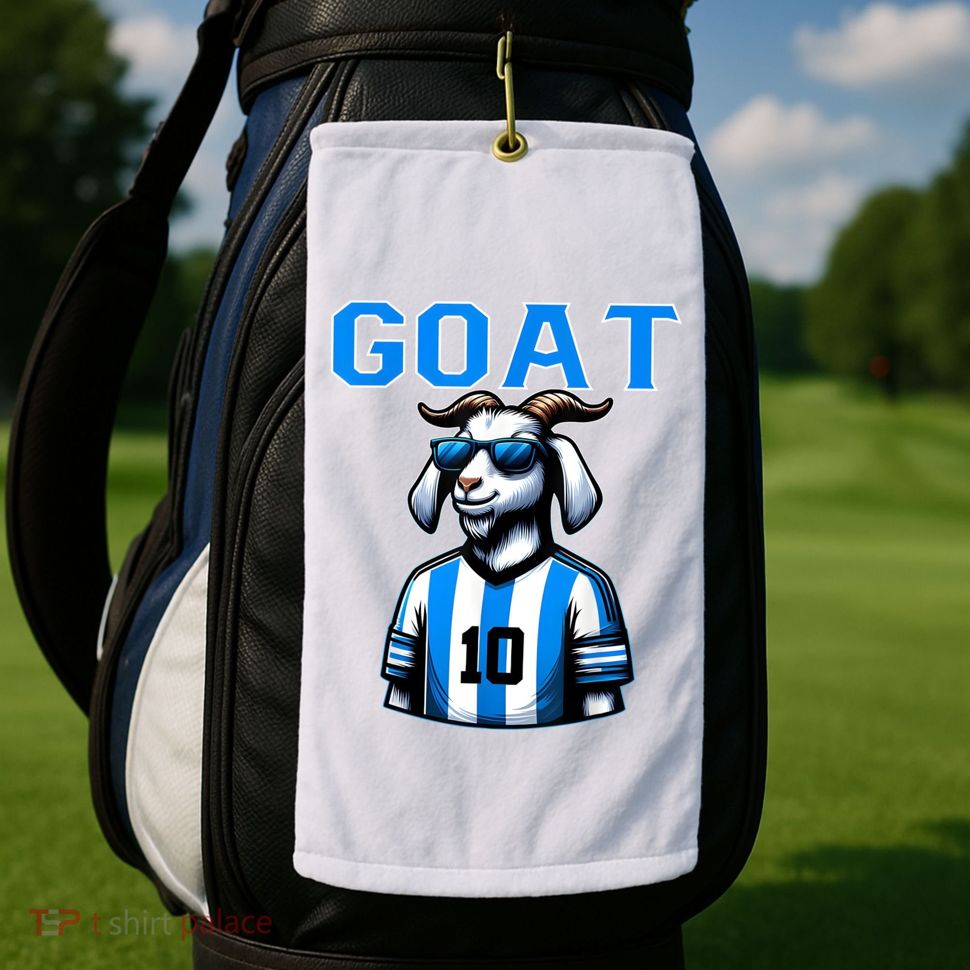 Goat 10 Funny Soccer Golf Towel