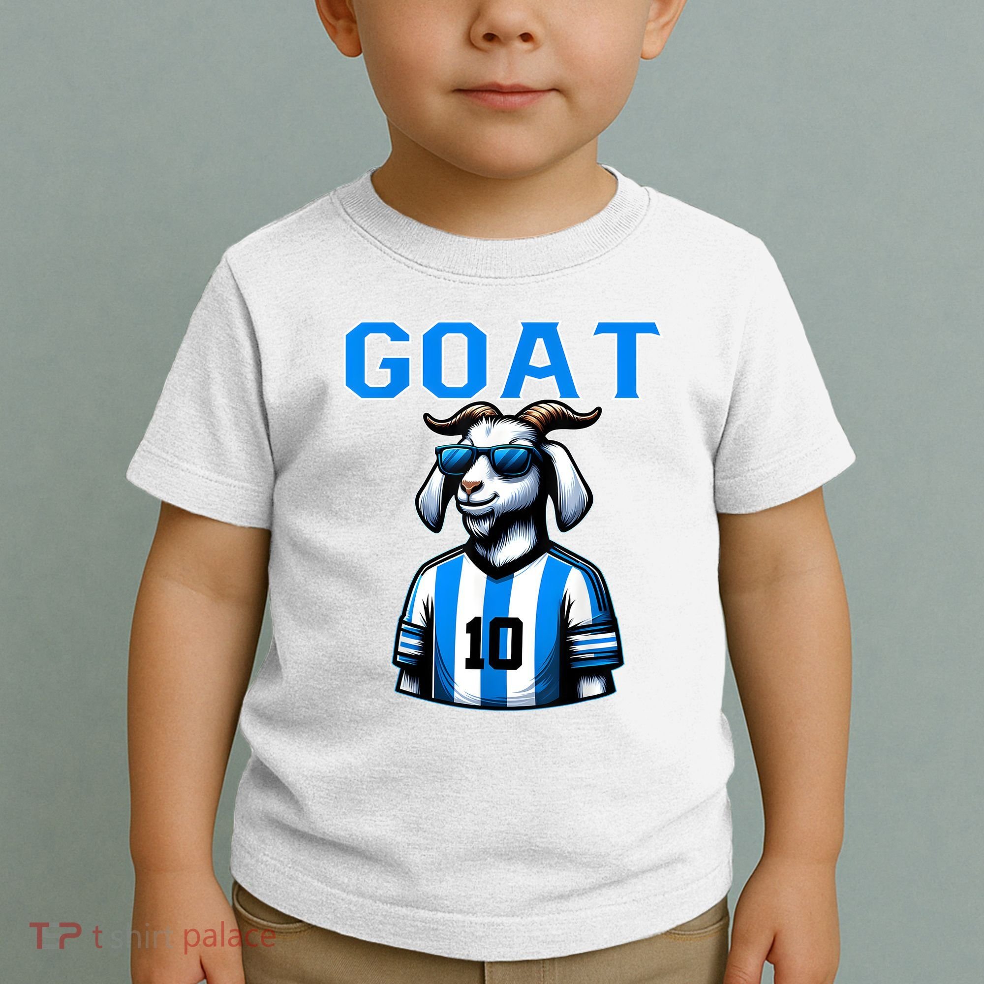 Goat 10 Funny Soccer Toddler T-Shirt