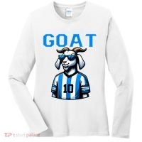 Goat 10 Funny Soccer Women's Long Sleeve Shirt thumb 0