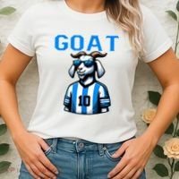 Goat 10 Funny Soccer Women's T-Shirt thumb 2