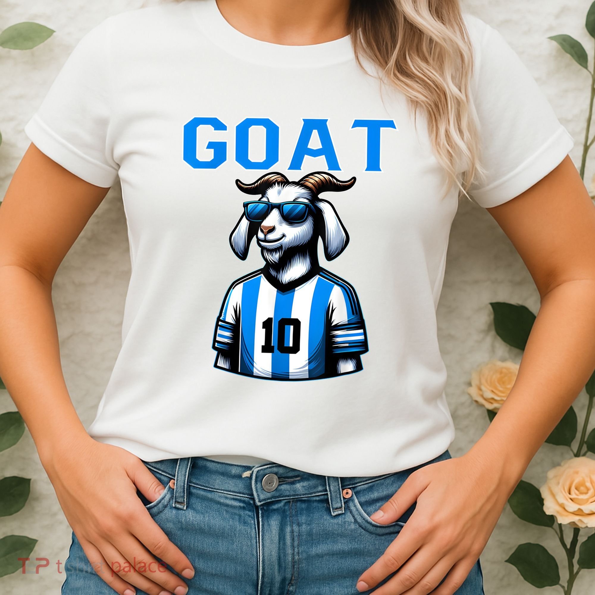 Goat 10 Funny Soccer Women's T-Shirt
