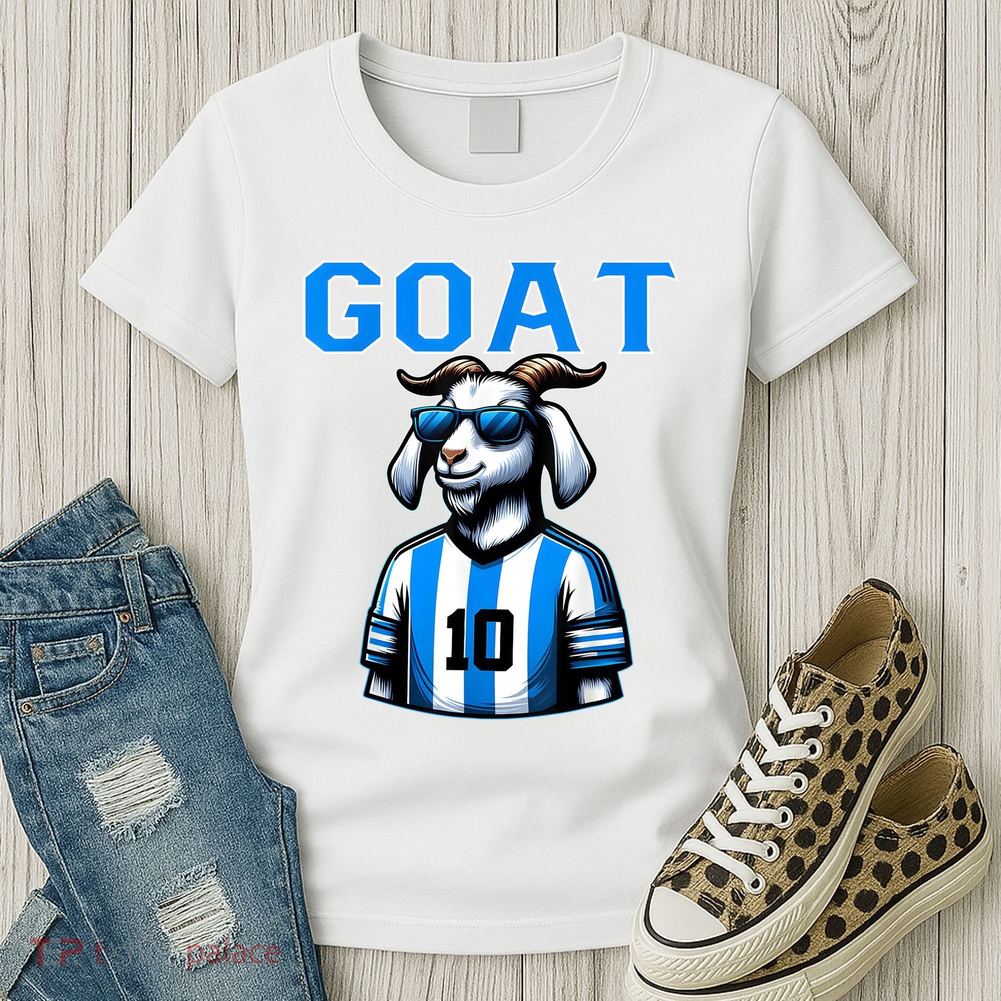 Goat 10 Funny Soccer Women's T-Shirt
