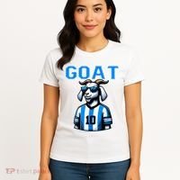 Goat 10 Funny Soccer Women's T-Shirt thumb 4