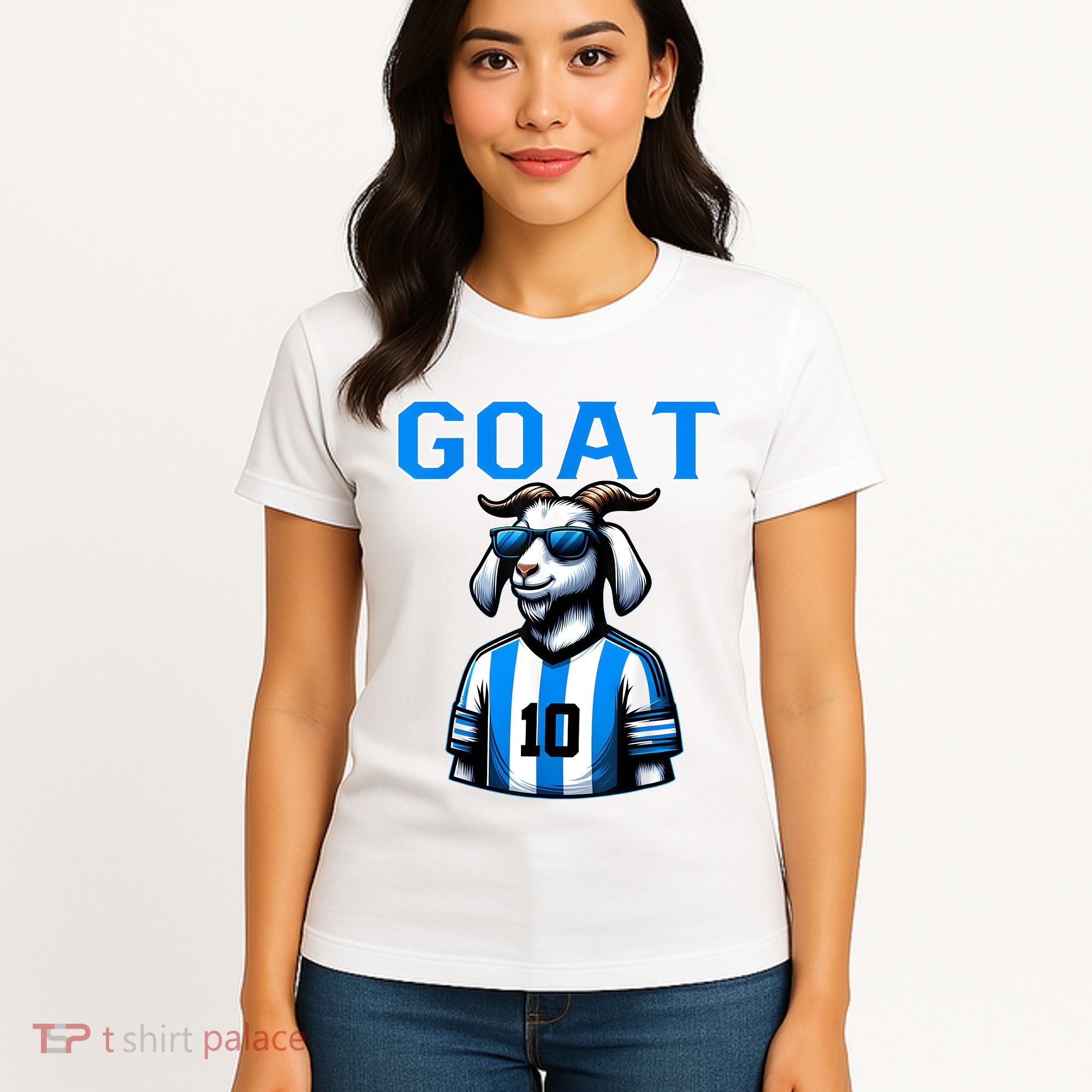 Goat 10 Funny Soccer Women's T-Shirt