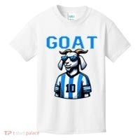 Goat 10 Funny Soccer Kids T-Shirt thumb 0