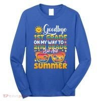 Goodbye 1st Grade Graduation To 2nd Grade Hello Summer Gift Long Sleeve Shirt thumb 0