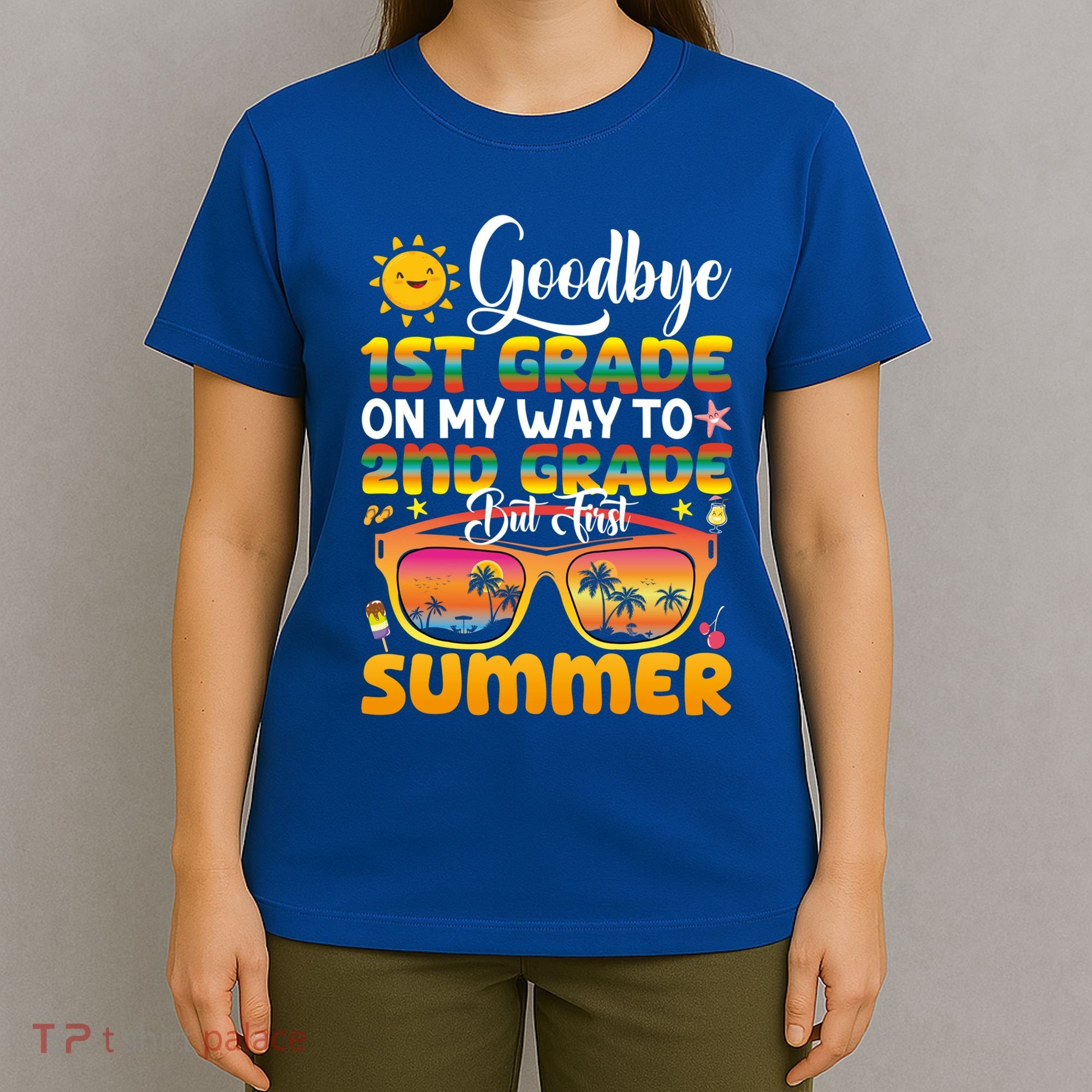 Goodbye 1st Grade Graduation To 2nd Grade Hello Summer Gift T-Shirt