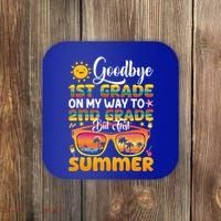 Goodbye 1st Grade Graduation To 2nd Grade Hello Summer Gift Coaster thumb 0
