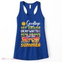 Goodbye 1st Grade Graduation To 2nd Grade Hello Summer Gift Women's Tank Top thumb 0