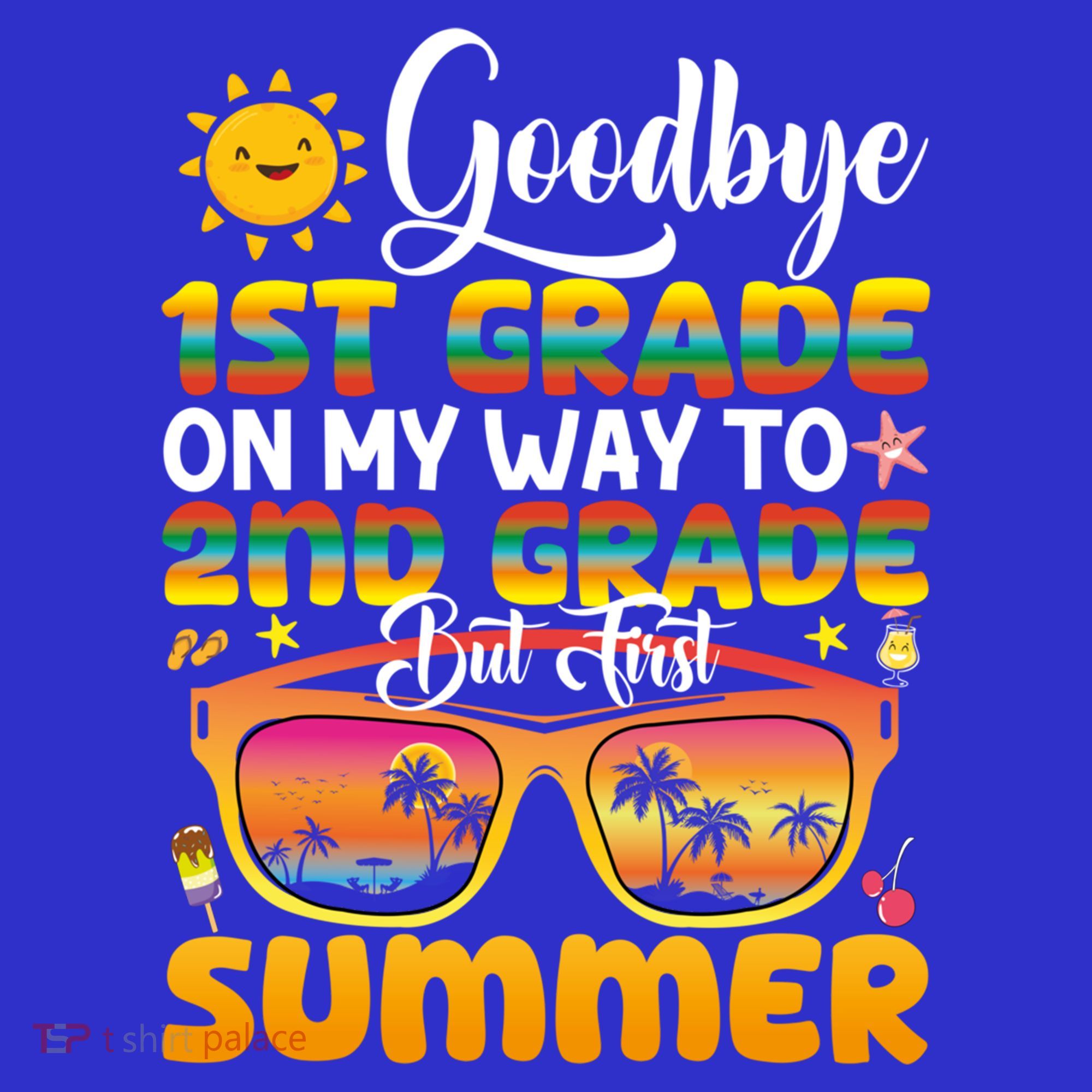 Goodbye 1st Grade Graduation To 2nd Grade Hello Summer Gift Women's Tank Top