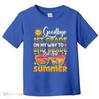 Goodbye 1st Grade Graduation To 2nd Grade Hello Summer Gift Toddler T-Shirt thumb 0