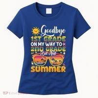Goodbye 1st Grade Graduation To 2nd Grade Hello Summer Gift Women's T-Shirt thumb 0