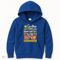 Goodbye 1st Grade Graduation To 2nd Grade Hello Summer Gift Kids Hoodie thumb 0