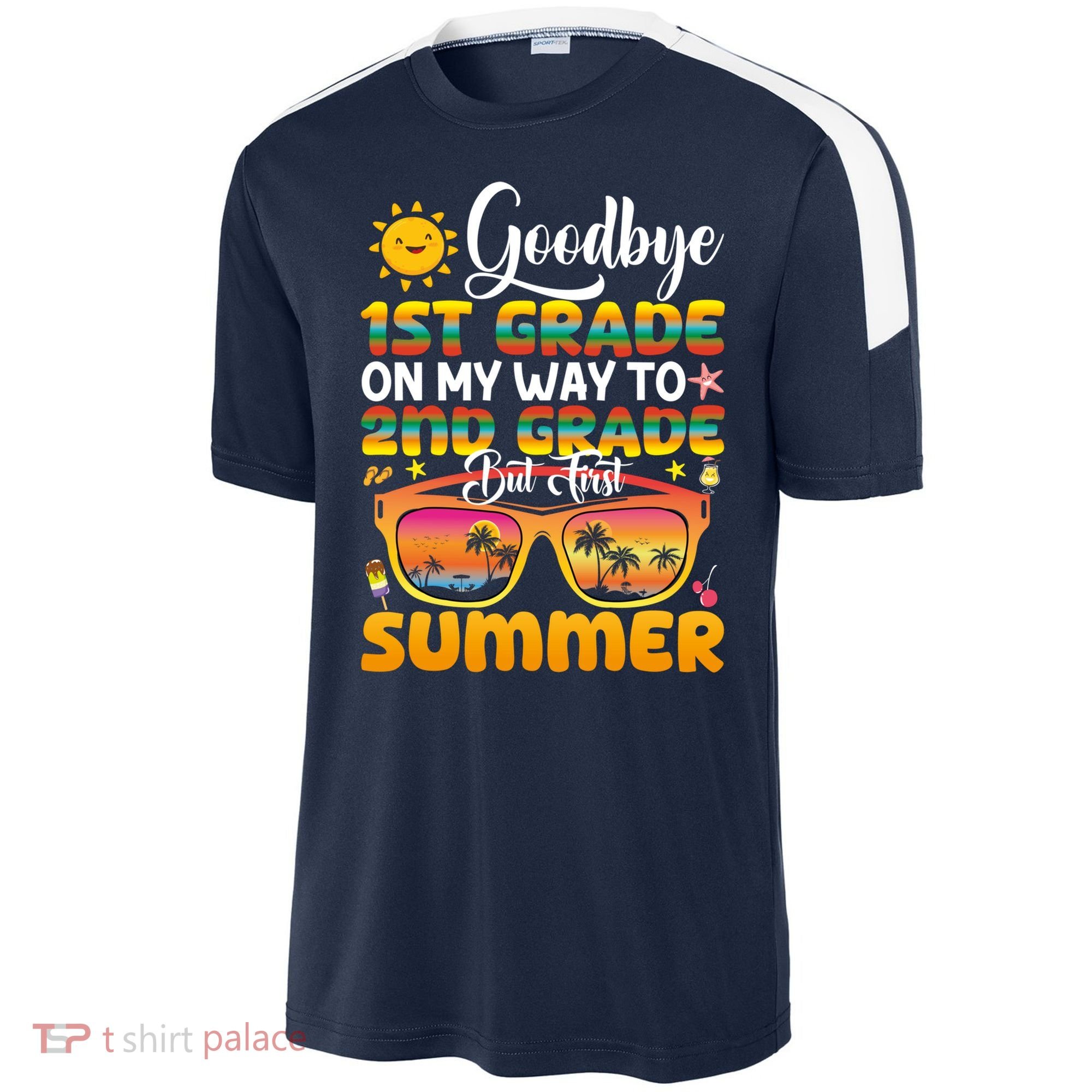 Goodbye 1st Grade Graduation To 2nd Grade Hello Summer Gift Sport-Tek Competitor United Soccer Jersey
