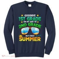 Goodbye 1st Grade Way To 2nd Grade First Summer Graduation Sweatshirt thumb 0