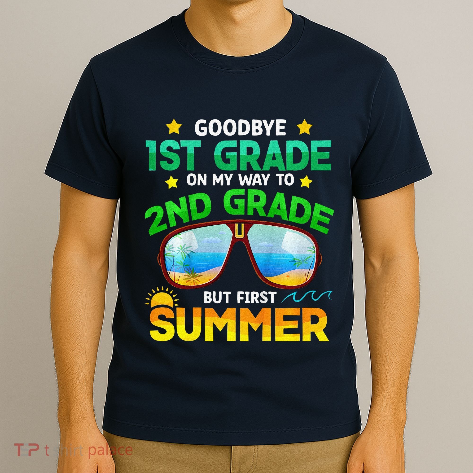 Goodbye 1st Grade Way To 2nd Grade First Summer Graduation T-Shirt