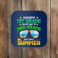 Goodbye 1st Grade Way To 2nd Grade First Summer Graduation Coaster thumb 0