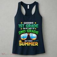 Goodbye 1st Grade Way To 2nd Grade First Summer Graduation Women's Tank Top thumb 3
