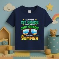 Goodbye 1st Grade Way To 2nd Grade First Summer Graduation Toddler T-Shirt thumb 3
