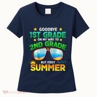 Goodbye 1st Grade Way To 2nd Grade First Summer Graduation Women's T-Shirt thumb 0